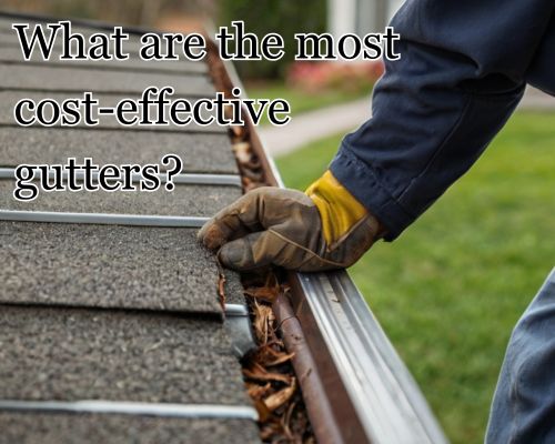 a cost effective guttering installed